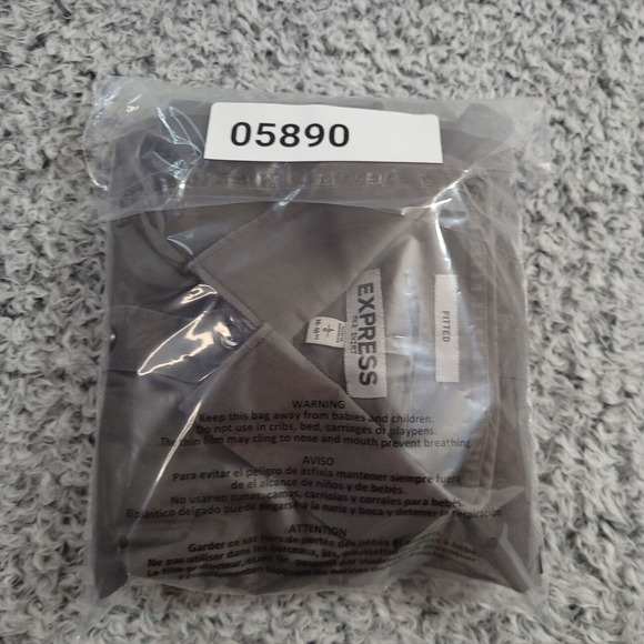 Express Shirt Men Large Black Classiccore Normcore Fitted MK2 Long Sleeve Preppy - Picture 9 of 9